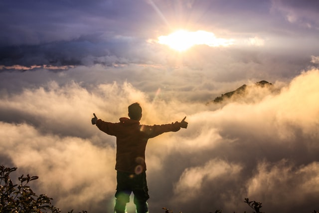 A picture containing sky, outdoor, clouds, cloudy